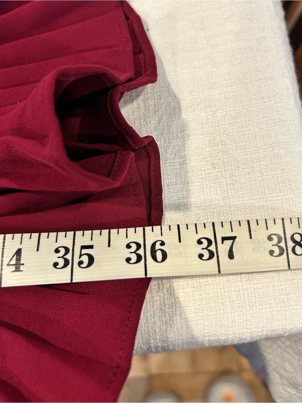NWT Alfani Pleated Flounce Dress Berry Shimmer Sz 14 - Picture 8 of 8